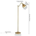 thumbnail image 5 of Maklaine Contemporary Handcrafted Floor Lamp in Brass Finish, 5 of 8