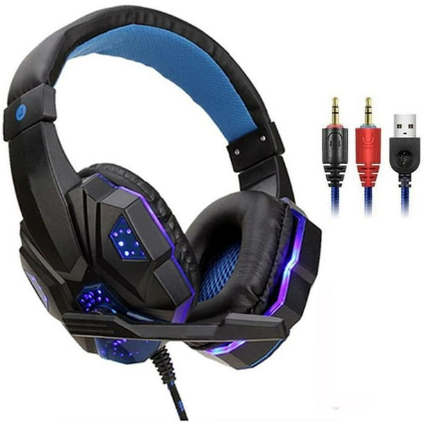 Auricular de Diadema Profesional HotShot SounDex 40mm 2.2m 20-20000Hz 105± 3DB con Micrófono Azul MXRPN-001