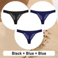 thumbnail image 1 of 3PCS/Set Cotton G-String Women Panties Lace Underwear Female Lingerie Intimates Underpants Sexy Thong Panties for Girls Pantyspangjing, 1 of 4