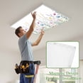 thumbnail image 4 of Spring Floral Magnetic Fluorescent Light Covers for Ceiling Lights 2x4Ft, Colorful Botanical Wildflower Summer Office Classroom Kitchen Drop Ceiling Light Covers Lighting Filters Shade Panel 2 Packs, 4 of 9