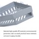 thumbnail image 5 of Advancent Estantes de esquina de baño soporte de estante de almacenamiento autoadhesivo montado en la pared cesta de ducha de champú estante de Juegos de accesorios de baño Gris Advancent HA000466-02B, 5 of 6