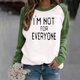 thumbnail image 2 of Moda mujer manga larga cuello redondo blusa estampada otoño casual pulóver tops Fridja  fjkfkj2560, 2 of 5