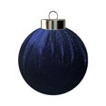 thumbnail image 2 of Rapeiae 1pcs Christmas Balls Flocked Christmas Tree 2.4inch Ornaments Plastic Balls Xmas Hanging Ornaments Decoration, 2 of 5