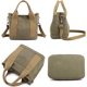 thumbnail image 5 of LHSHID Handbag for Women Small Multi-Pockets, Canvas Mini Tote Shoulder Bags with Zipper, Satchel Hobo Bag for Travel Work, 5 of 8