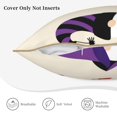 thumbnail image 5 of Haiem Halloween Gnomes1 Print Velvet Soft Solid Decorative Square Throw Pillow Covers Set with Elegant Piping Christmas Cushion Case for Sofa Bedroom Car-18"x18", 5 of 8