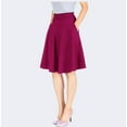 thumbnail image 5 of 2025 Women's High-Waisted A-Line Office Skirt with Pockets - Stretch Yoga Skirt for Work & Weekend, 5 of 13