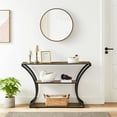 thumbnail image 5 of VASAGLE Console Table, Sofa Table, Entryway Table with Curved Frames, Long Table Top, 2 Open Shelves, 5 of 7
