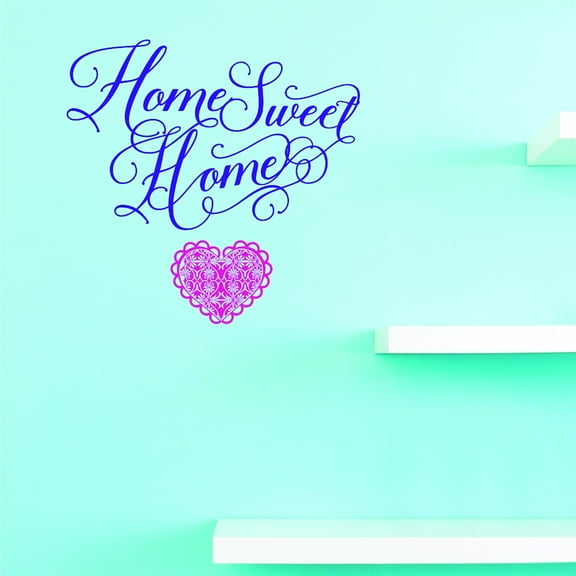 Custom Wall Decal Vinyl : Home Sweet Home Home Decor Picture Art 20 X 40
