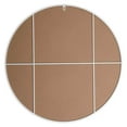 thumbnail image 3 of Metal frame round mirror 48 inch in White, 3 of 5
