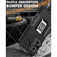 thumbnail image 4 of Case compatible Samsung Z Flip3 Shockproof Magnetic With Ring Holder Cheap and fine, 4 of 5