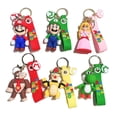 thumbnail image 2 of Llavero Super Mario, Mario Bros, Luigi, Toad, Yoshi, Bowser, figura de acción, modelo de PVC, bolsa de dibujos animados, muñeco colgante, juguetes, regalos para niños, 2 of 5