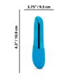 thumbnail image 4 of Nu Sensuelle Nikita Rechargeable Silicone Bullet Vibrator with Nitro Motor, Deep Turquoise, 4 of 8