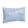 thumbnail image 2 of EasygdpWhite Bule Glitter Polyester Fiber Double-Sided Pillowcase,Super Soft,Comfortable And Luxurious Pillowcase,Not Easy To Break Or Deform- 16"X24", 2 of 9