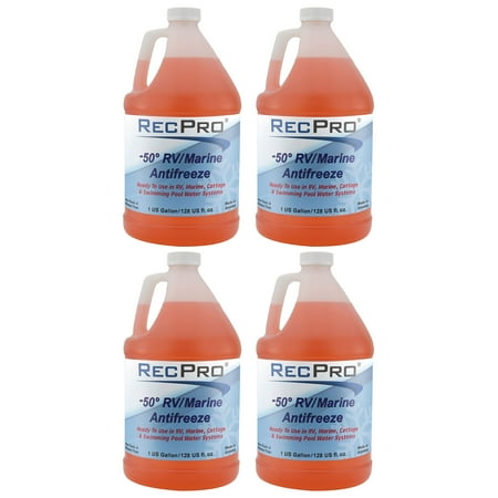 RecPro RV Antifreeze Concentrate Fluid for Winterizing Vehicles (4 Pack)