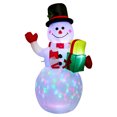 thumbnail image 1 of Teissuly Christmas Outdoor Lighted Inflatable Snowman Decoration - 1.5 m Tall Blow Up Snowman for Christmas Holiday Yard Decoration Teissuly WER2023112001867, 1 of 1