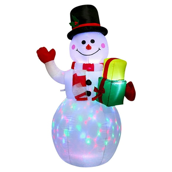 TIMIFIS Jouets Noël Gonflable Gonflable Noël Bonhomme de Neige Lanterne Décoration Lumineuse Gonflable Noël Bonhomme de Neige 1 5M Enfants Cadeaux de Noël