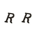 thumbnail image 1 of Guardoinrt Metal House Number Plaque Durable And Rustproof Easy To Install Not Easy To Fade Metal Letters House Numbers B17--R 2Set, 1 of 6
