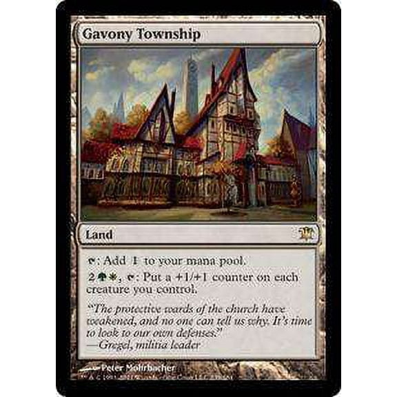 MtG Innistrad Rare Gavony Township (Foil) #239