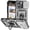 Silver, variant on Fashion Case with Holder Stander Kickstand Drop Resistant Shockproof Case For iPhone 16 Pro (6.3inch)