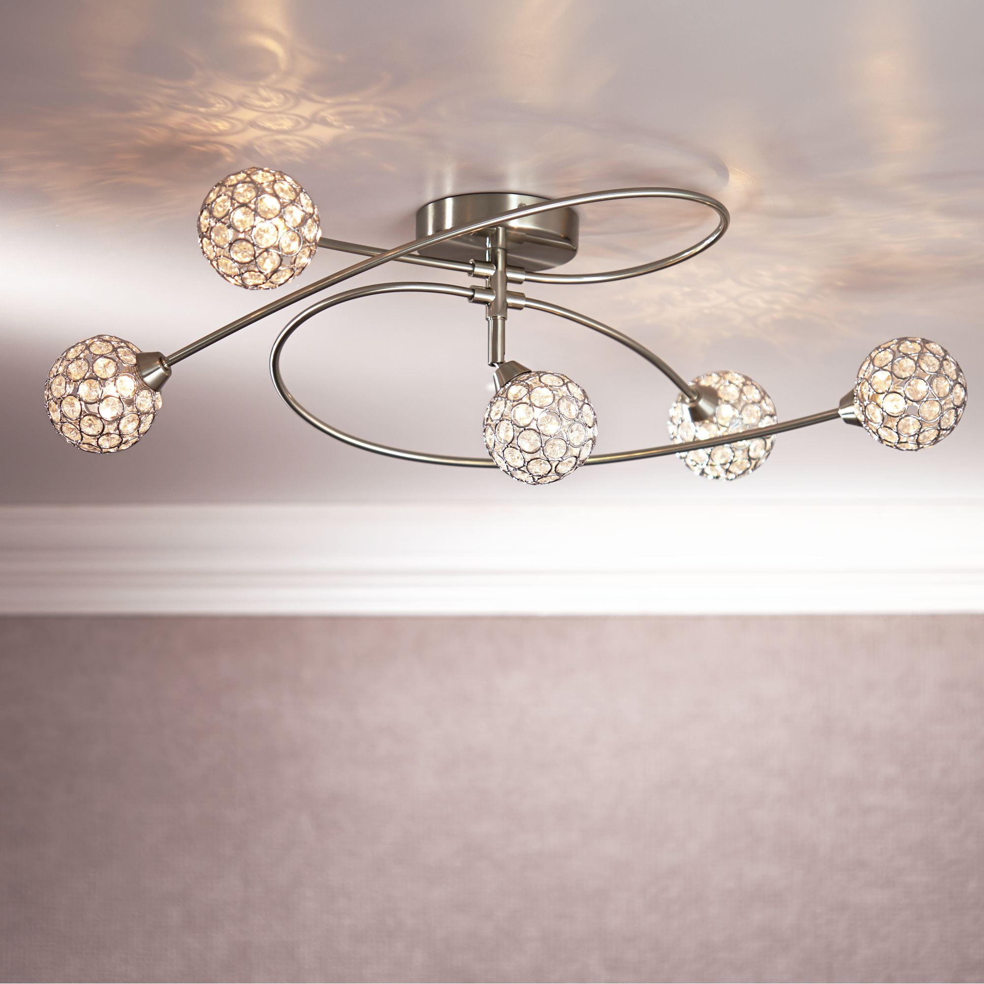 Possini Euro Design Modern Ceiling Light Semi Flush Mount Fixture