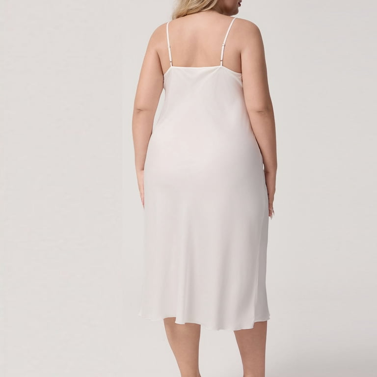 CGMDTZ Plus Size Satin Slip Dress for Women Cowl Neck Sleeveless Midi Dress Summer Casual Party Night Out Dresses, Women's, Size: 5XL CGMDTZ Plus Size Satin Slip Dress for Women Cowl Neck Sleeveless Midi Dress Summer Casual Party Night Out Dresses, Women's, Size: 5XL