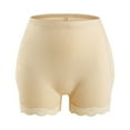 thumbnail image 3 of Visland High Waist Non-slip Elastic Waistband Lace Trim Women Panties Padded Fake Butt Lifter Corrective Underpants, 3 of 6