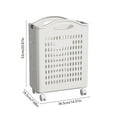 thumbnail image 3 of Laundry Basket under $5! CQCYD Foldable Hamper with Wheels Portable Dirty Clothes Organizer for Toys Storage Multi Functional Handle Easy Assembly, 3 of 6