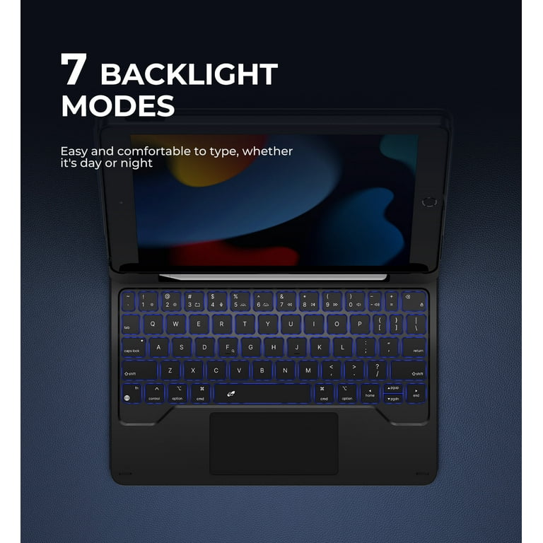 Dexnor for iPad 9th Generation Case with Keyboard Floating