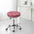 thumbnail image 6 of KLL Cute Strawberry Round Bar Chair Cushion Cover 14 inch ,Bar Stool Protector with Elastic, Soft Washable, 6 of 6