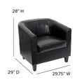thumbnail image 4 of Flash Furniture Katie Black LeatherSoft Lounge Chair, 4 of 12