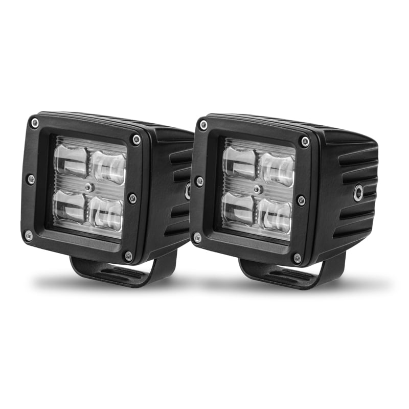 2X 3inch 24W LED Flood Cube Work Lights Driving Pods Off-road Atv Ute Lamp 