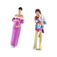 thumbnail image 4 of Figuras de diorama a escala 1:64, figuras de personas, juego de fotos realistas de jardín de hadas Conjunto de dos mamás, 4 of 9