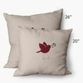 thumbnail image 2 of Simply Daisy 14" x 20" Noel Bird Outdoor Throw Pillow, 2 of 2