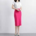 thumbnail image 4 of Taylonsss Women’s Classic Below Knee Pencil Skirt Stretch Line Midi Skirt of Business Casual Outfits, 4 of 4