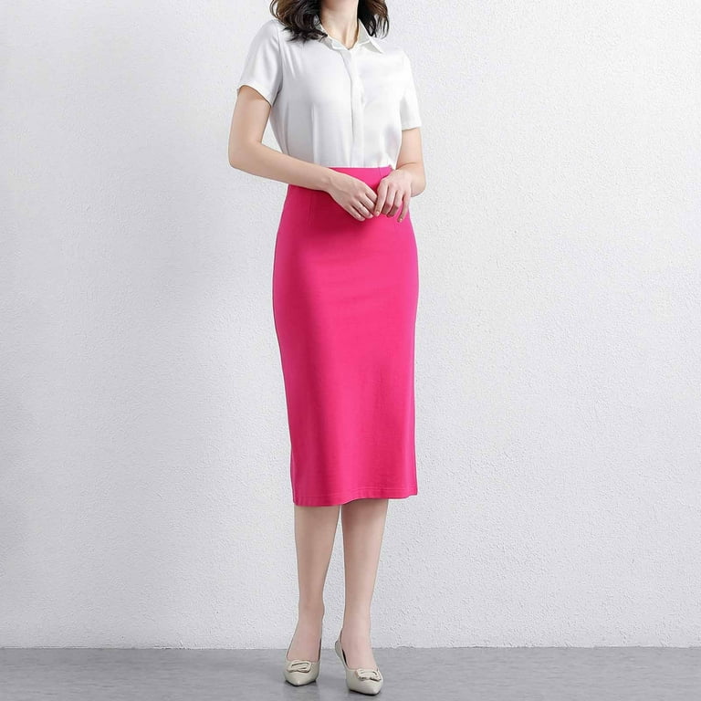 Wrap Skirt Hot Pink Pencil Skirt Dress Mood For Love Pencil Skirt Hot Pink