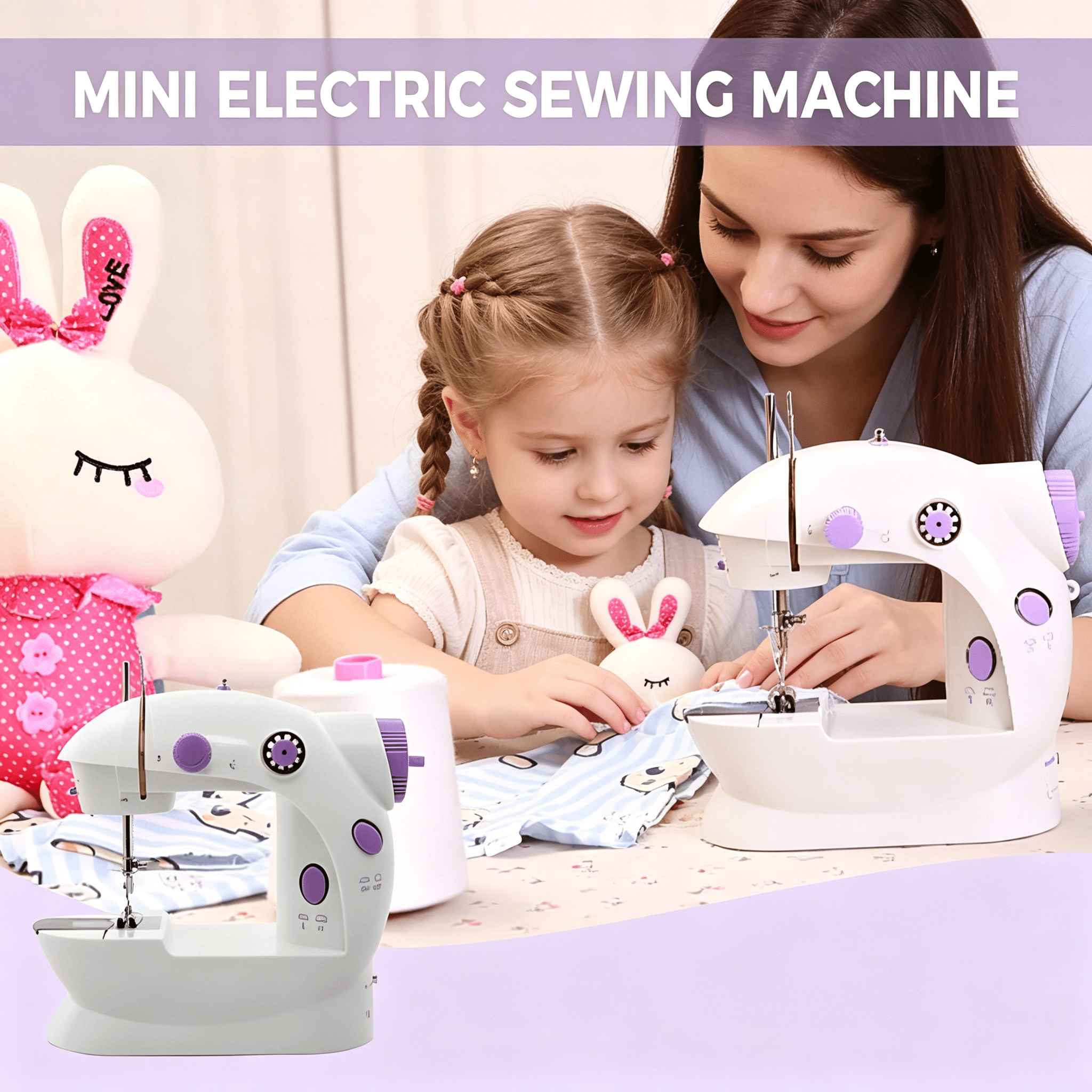 CURYMAY 2026 New Portable Sewing Machine for Sew Beginners,For Travel,Electric Crafting Speed Crafting Mending Machine,Sewing Industrial Machine,Electric Crafting Mending Machine Travel Automatic