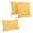 Lemon, variant on Double-corded Solid Outdoor Spun Polyester Throw Pillows with Inserts (Set of 3), Wheat