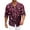 Deep Red, variant on Fgvctg Mens Valentine's Day Shirts Long Sleeve V Neck Button Down Blouses Trendy Date Day Love Heart Print Shirts Oversized Collared Business Casual Outfits Deep Red L
