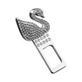 thumbnail image 1 of Clips para cinturón de seguridad con diamantes de imitación, compacto, portátil, cómodo, ajustador de cinturón de seguridad para coche Tipo 5, 1 of 10