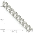 thumbnail image 4 of Sterling Silver 5.5mm Pave Curb Chain (22 X 5.5) Made In Italy qcf150-22, 4 of 5