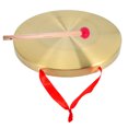 thumbnail image 1 of BESTYASH Chinese Instrument Copper Warning Gong for Party Opening 1 Set, 1 of 5