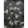 thumbnail image 2 of HR Triangle Pattern Area Rug 5x7 [5'.2" x 7'.1"] Geometric Contemporary Modern Black & Grey Carpet Comfy shed Free Stain Resistant, 2 of 9