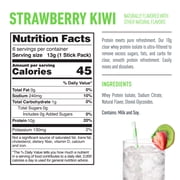Isopure Clear Protein Powder with Electrolytes, Strawberry Kiwi Stick Pack, 6 Count