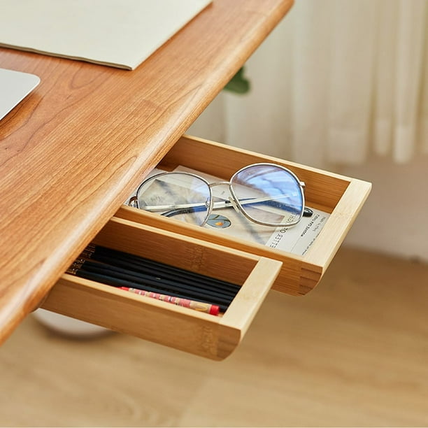 Under Desk Organizer Drawer Handmade SelfAdhesive Storage Box Under