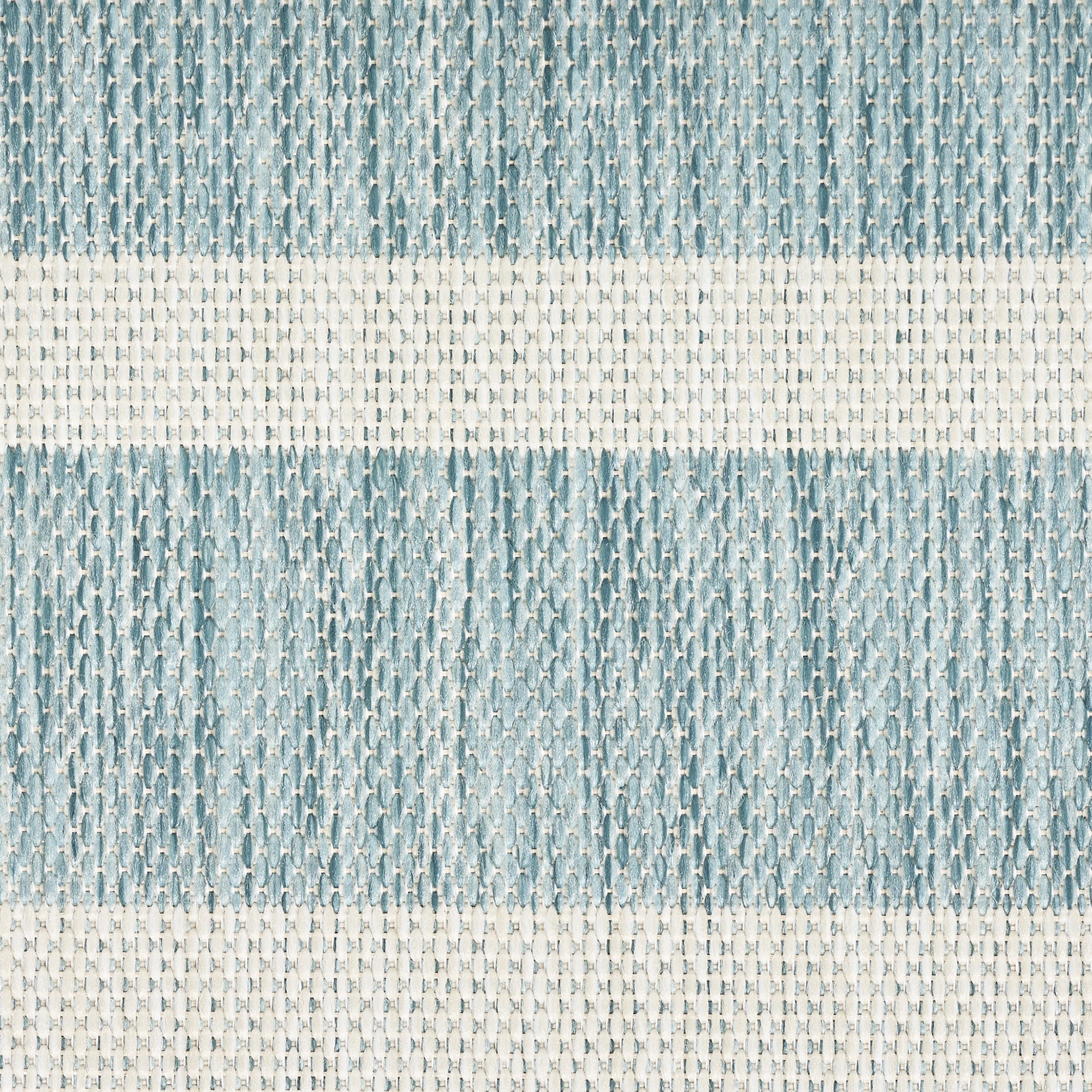 Nourison Positano Indoor/Outdoor Aqua Ivory 8' x 10' Area Rug (8x10)