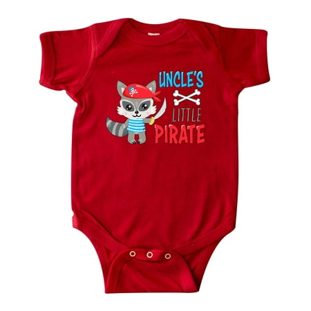 

Inktastic Uncle s Little Pirate Cute Raccoon with Sword Gift Baby Boy or Baby Girl Bodysuit