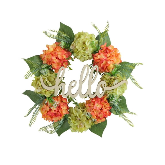 Barhoo Wreath for Wall Clearance! Hydrangea Wreaths Decor Front Door Flowers Window Wreaths Hydrangea Home Flower Artificial Window Decorative Wreath Wreaths for Front Door Clearance Sale