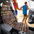 thumbnail image 4 of XYZCANDO Car Seat Towel Cover Machine Washable Microfiber, Compatible with Automotive Front Seats, for Sedan Trucks Cars, Geometric Pattern, 4 of 7