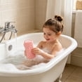 thumbnail image 5 of Silicone Shower Brush, Dual-Sided Body Scrubber with Hanging Loop, Soft Bristle Exfoliating & Massage Tool for Shower and Bathing, Pink, Ccwuwei, 5 of 6