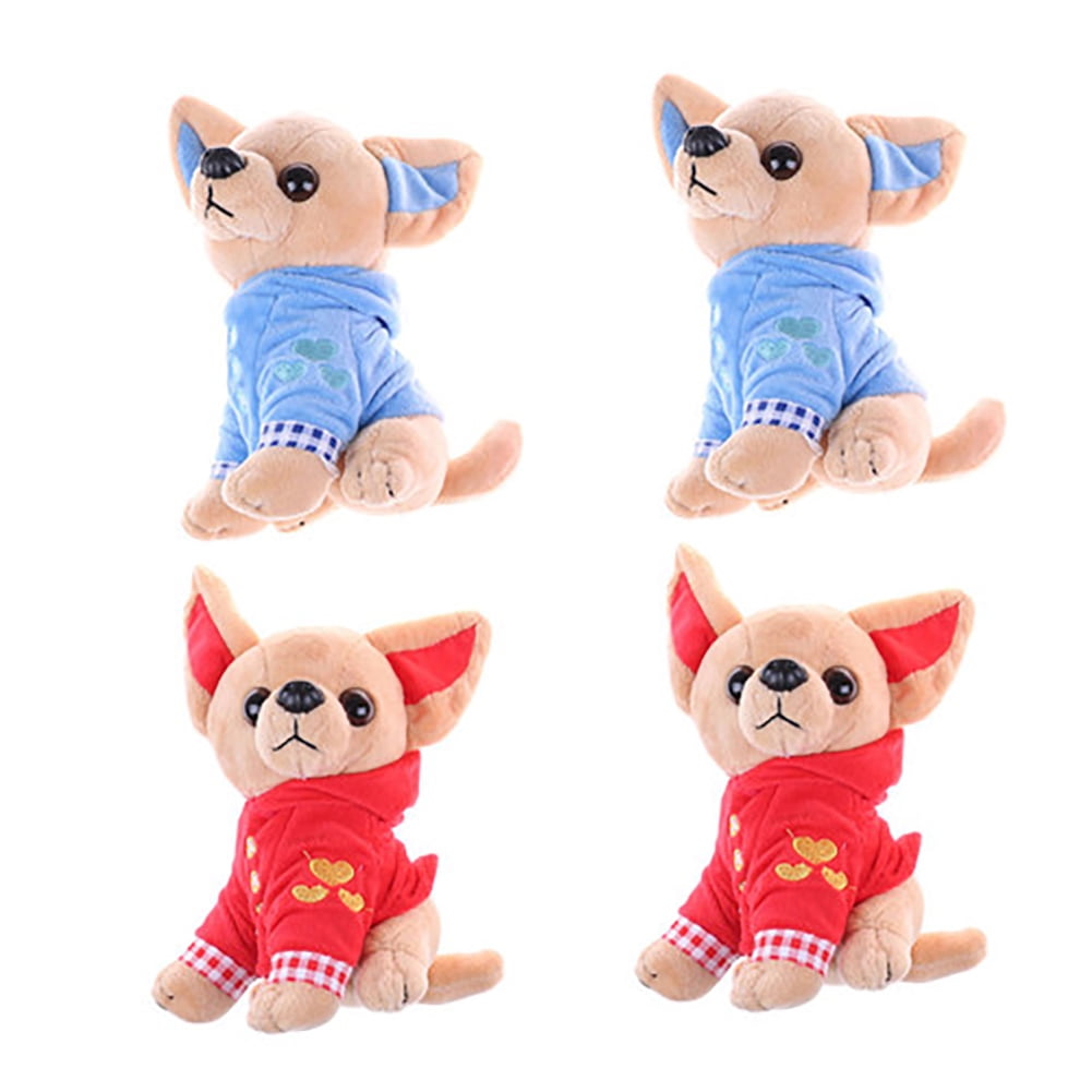 17cm Chihuahua Puppy Kids Baby Toys Kawaii Simulation Animal Doll Birthday  Gift for Girls Children Cute Stuffed Dog Plush Toy